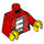 LEGO Red Jacket with Striped Shirt Torso (973 / 76382)