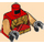 LEGO rot Kai - Crystalized Torso (973 / 76382)