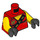 LEGO Red Kai in Tournament Outfit without Sleeves Minifig Torso (973 / 76382)