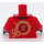 LEGO Rojo Kai Minifigura Torso (973 / 76382)