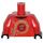 LEGO Rojo Kai Minifigura Torso (973 / 76382)