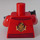 LEGO Rot Kai - Rebooted Minifigur Torso (973 / 76382)