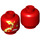 LEGO Red Kai Spinjitsu Burst Minifigure Head (Recessed Solid Stud) (3626 / 67977)