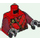 LEGO Rouge Kai Torse avec Ninjago Décoration et Rouge Tunic (973 / 76382)