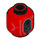 LEGO Red Kessel Operations Droid Minifigure Head (Recessed Solid Stud) (3626 / 38499)