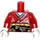 LEGO rouge Kimono Girl Torse (973 / 88585)