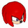 LEGO rot Knuckles the Echidna Kopf (106922)