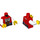 LEGO Red Lady Anchor Minifig Torso (973 / 76382)