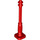 LEGO Red Lamp Post 2 x 2 x 7 with 4 Base Grooves (11062)