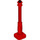 LEGO Red Lamp Post 2 x 2 x 7 with 4 Base Grooves (11062)