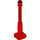 LEGO Red Lamp Post 2 x 2 x 7 with 6 Base Grooves (2039)