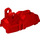 LEGO Red Large Figure Foot 3 x 7 x 3 (90661)