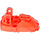 LEGO Red Large Figure Foot 3 x 7 x 3 (90661)