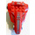 LEGO Red Large Figure Torso - Santis Pattern