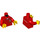 LEGO Rouge LEGOLAND Staff Minifigurine Torse (973 / 76382)