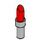 LEGO Punainen Lipstick jossa Medium Stone Harmaa Kahva (25866 / 93094)