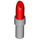 LEGO Rouge Lipstick avec Medium Stone Gris Poignée (25866 / 93094)