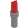 LEGO Red Lipstick with Medium Stone Gray Handle (25866 / 93094)