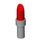 LEGO Rood Lipstick met Medium Stone Grijs Handvat (25866 / 93094)