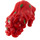 LEGO rot Lange Wellig Haar mit Curled Bangs mit Weiß Rose und Green Blätter (29924)