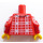 LEGO rot Lumberjack Torso (973 / 88585)