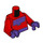 LEGO Rojo Magneto con Rojo Traje y Goma Capa Minifigura Torso (973)