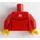 LEGO Červená Muž v Červená Tracksuit Minifigurka Trup (973 / 76382)