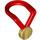 LEGO Rot Medal mit Gold Medallion (10099 / 85823)