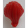 LEGO rouge Mi-longueur Cheveux avec Queue de cheval et Longue Bangs (18227 / 87990)