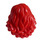 LEGO Rouge Mi-longueur Ondulé Cheveux (23187)