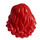 LEGO rouge Mi-longueur Ondulé Cheveux (23187)
