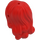 LEGO Red Mid-Length Wavy Hair with Right Section (15677)