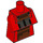 LEGO Rojo Minecraft Torso con Blacksmith Villager Atuendo con Marrón Apron (25767 / 76989)