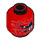 LEGO rouge Minifig Diriger Dual Sided Alien Snake (Goujon solide encastré) (3626 / 29920)