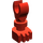LEGO Red Minifig Skeleton Leg (6266 / 31733)