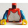 LEGO Rosso Minifigure Busto (973)