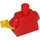 LEGO rot Minifig Torso, Kurz sleeve mit Gelb Arme (973 / 16360)
