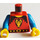 LEGO Red Minifig Torso with Dragon Head (973)