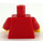 LEGO Red Minifig Torso with Ninja Wrap, Dagger and Gold Throwing Star (973)