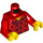 LEGO rot Minifig Torso  mit Open-Necked Plaid Shirt (973 / 76382)