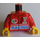 LEGO Červená Minifigurka Trup s &#039;Racing Team 1&#039; a Octan logo (973)