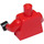 LEGO Rojo Minifigura Torso con Submarine y Gauges (973 / 73403)