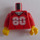 LEGO Red Minifig Torso with White &quot;80&quot; (973)