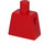 LEGO Red Minifig Torso without Arms with Decoration (973)