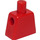 LEGO Rood Minifiguur Torso zonder armen met Postman (973)