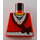 LEGO Rosso Minifigure Busti senza braccia con Wrap Superiore over Bianco Maglietta (973)