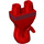 LEGO rouge Minifigure Genie Jambes avec rouge (98376 / 103459)