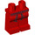 LEGO Red Minifigure Hips and Legs with Dark Red Sash (93755 / 94300)