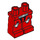LEGO Rood Minifigure Heupen en benen met Grijs en Wit Knee Pads en Riem (13086 / 13087)