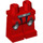 LEGO rot Minifigure Hüften und Beine mit Grau und Weiß Knee Pads und Gürtel (13086 / 13087)